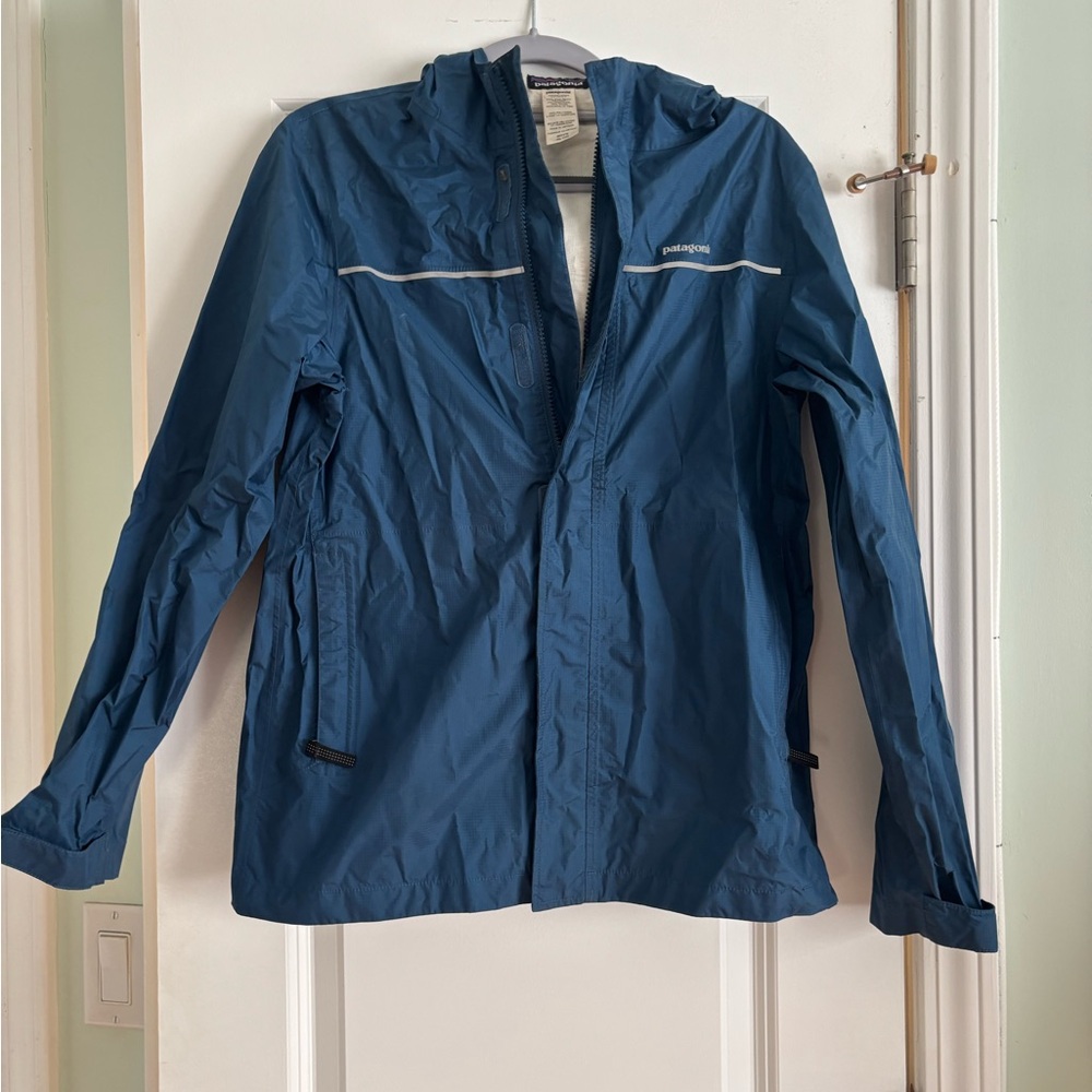 Patagonia Kids Blue Rain Jacket